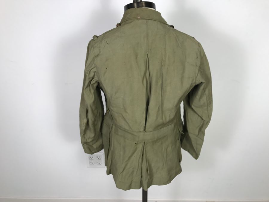 Historical WWII Military Trunk Time Capsule Loaded With Period Items Including Unopened Tobacco, Letters, Gold Fountain Pens, Notes, Japanese Military Jacket And More Owned By Charles F. Chase U.S.N. Doctor PhM Pharmacist's Mate - See All Photos [Photo 175]