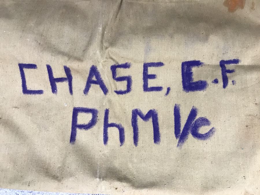 Historical WWII Military Trunk Time Capsule Loaded With Period Items Including Unopened Tobacco, Letters, Gold Fountain Pens, Notes, Japanese Military Jacket And More Owned By Charles F. Chase U.S.N. Doctor PhM Pharmacist's Mate - See All Photos [Photo 22]