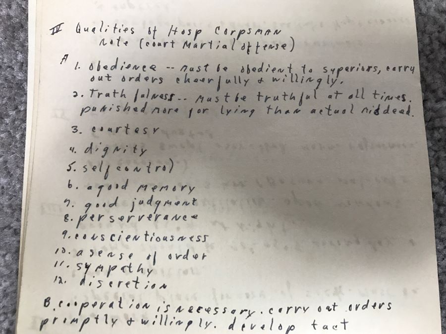 Historical WWII Military Trunk Time Capsule Loaded With Period Items Including Unopened Tobacco, Letters, Gold Fountain Pens, Notes, Japanese Military Jacket And More Owned By Charles F. Chase U.S.N. Doctor PhM Pharmacist's Mate - See All Photos [Photo 80]