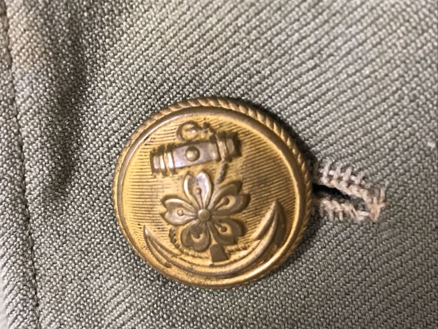 Historical WWII Military Trunk Time Capsule Loaded With Period Items Including Unopened Tobacco, Letters, Gold Fountain Pens, Notes, Japanese Military Jacket And More Owned By Charles F. Chase U.S.N. Doctor PhM Pharmacist's Mate - See All Photos [Photo 166]