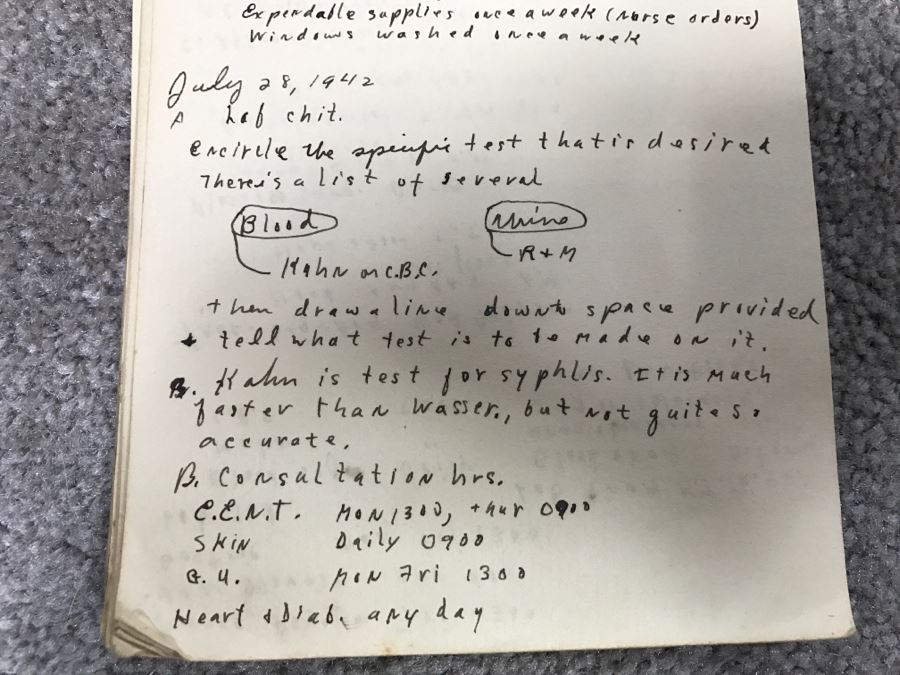 Historical WWII Military Trunk Time Capsule Loaded With Period Items Including Unopened Tobacco, Letters, Gold Fountain Pens, Notes, Japanese Military Jacket And More Owned By Charles F. Chase U.S.N. Doctor PhM Pharmacist's Mate - See All Photos [Photo 84]