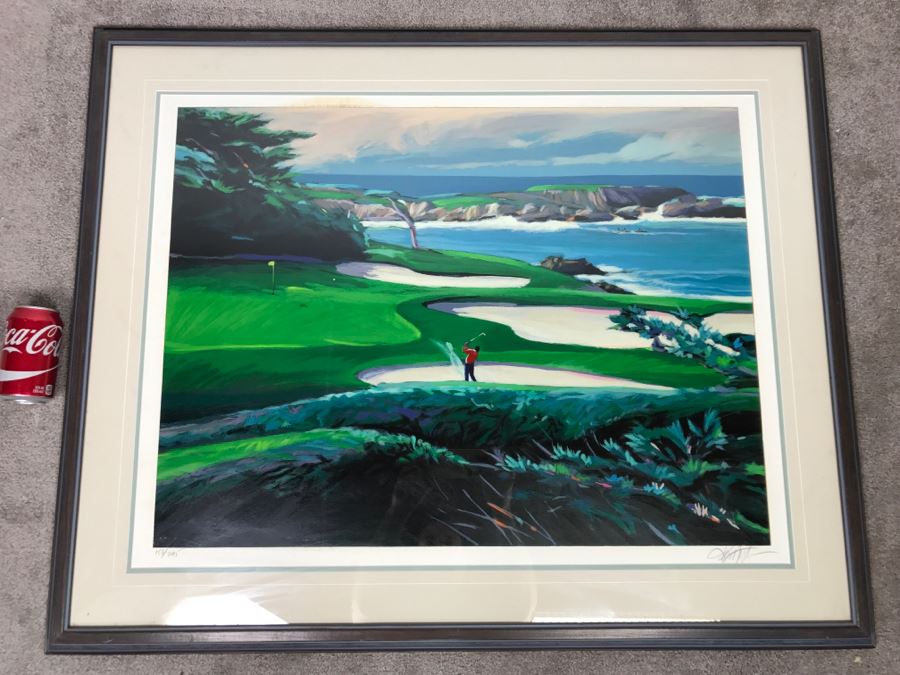 Ken Auster Serigraph Titled 'Cypress Point' 1990 Hand Signed By Artist 153 Of 295 With COA [Photo 2]
