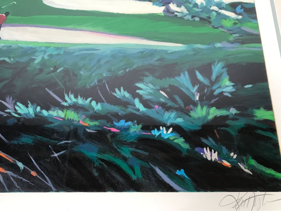 Ken Auster Serigraph Titled 'Cypress Point' 1990 Hand Signed By Artist 153 Of 295 With COA [Photo 11]