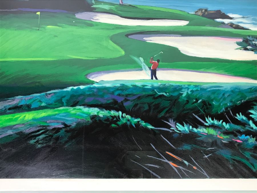 Ken Auster Serigraph Titled 'Cypress Point' 1990 Hand Signed By Artist 153 Of 295 With COA [Photo 4]