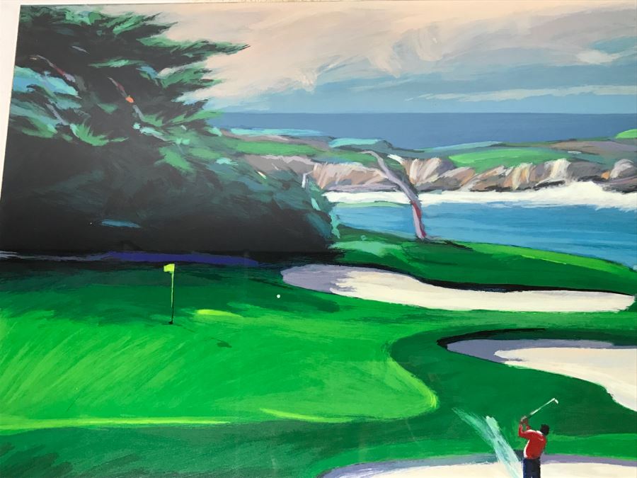 Ken Auster Serigraph Titled 'Cypress Point' 1990 Hand Signed By Artist 153 Of 295 With COA [Photo 8]