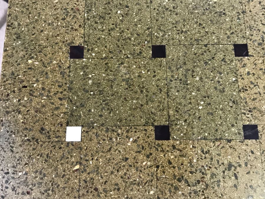 High End Lava Game Table With Four Elegant Black Leather Wrapped Chairs [Photo 8]