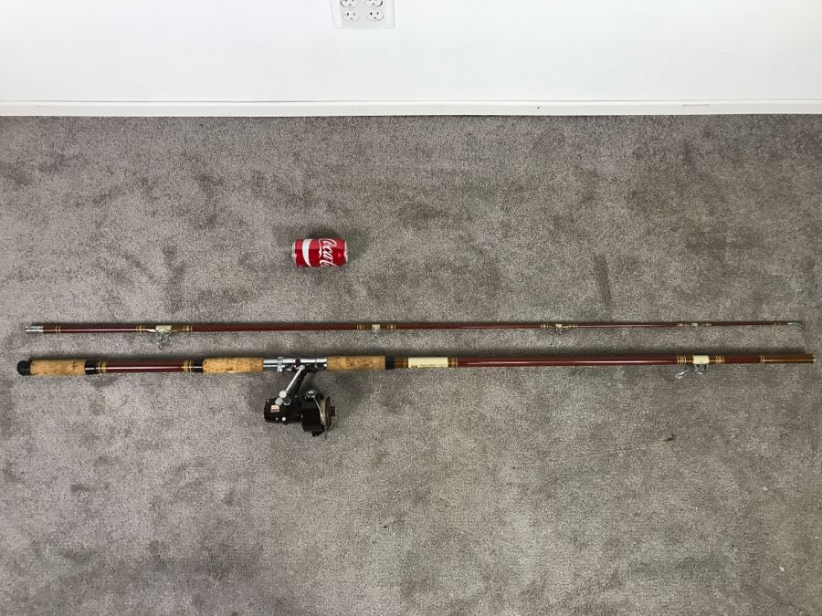 Large Diawa 11 1/2' Surf Fishing Rod 3122 With Diawa Reel No. 7850 RL
