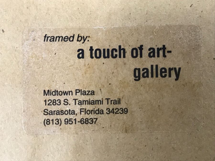 Stunning Original Asian Painting Of Albino Peacock Nicely Framed And Matted [Photo 18]