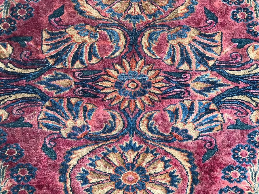 Vintage Hand Knotted Wool Persian Area Rug 6' 6' X 5' 5' [Photo 12]