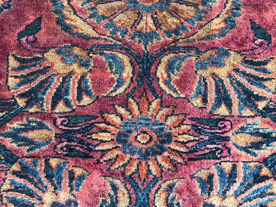 Vintage Hand Knotted Wool Persian Area Rug 6' 6' X 5' 5' [Photo 11]