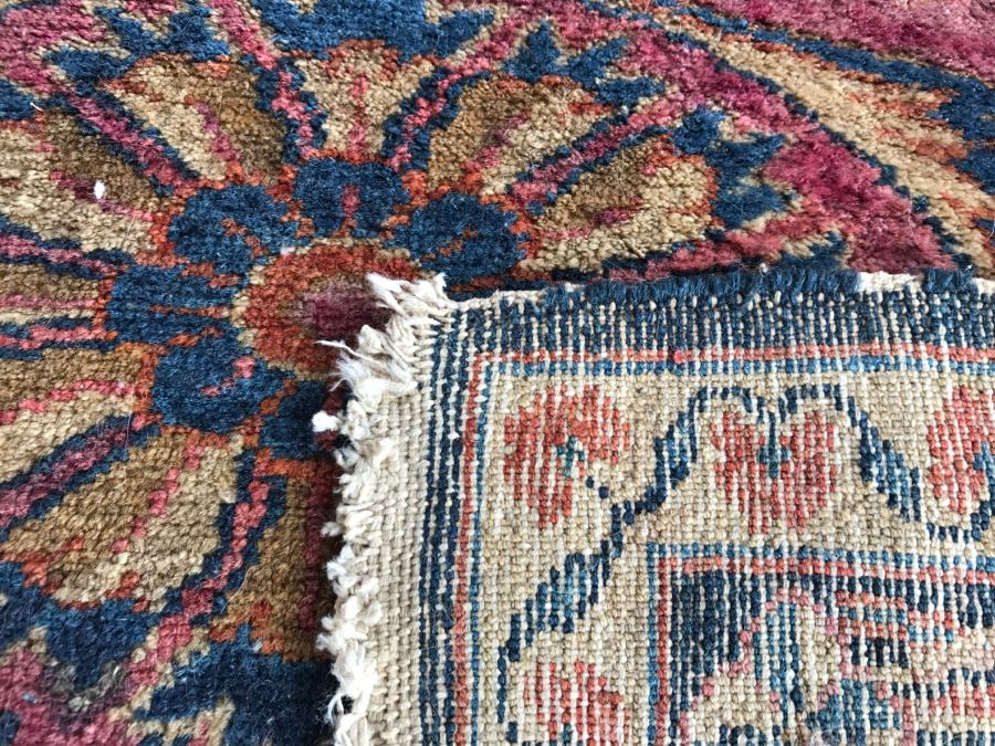 Vintage Hand Knotted Wool Persian Area Rug 6' 6' X 5' 5' [Photo 15]