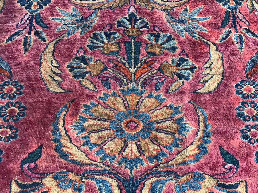 Vintage Hand Knotted Wool Persian Area Rug 6' 6' X 5' 5' [Photo 10]
