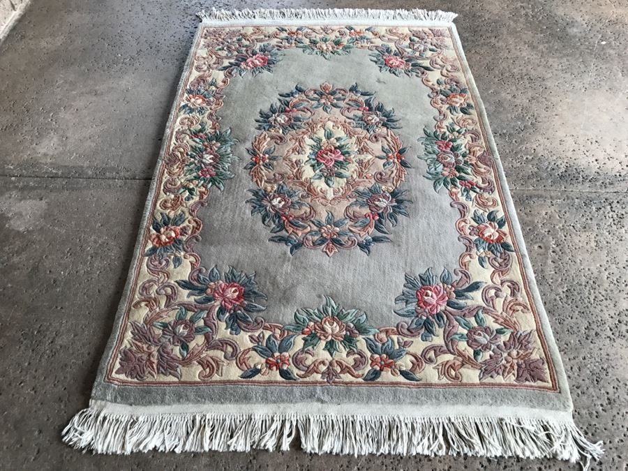 JUST ADDED - Heavy Chinese Wool Rug 6' 2' X 4' 1' [Photo 1]