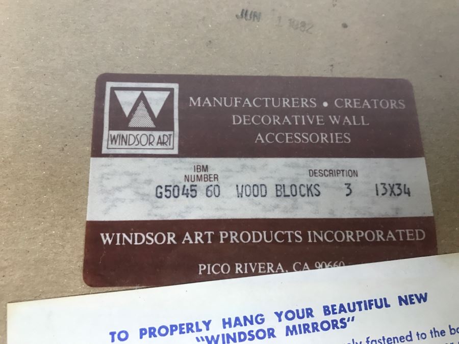 Pair Of New Decorative Asian Wood Block Prints 13' X 34' [Photo 12]