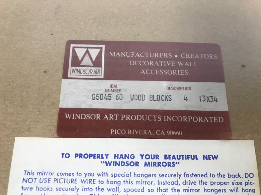 Pair Of New Decorative Asian Wood Block Prints 13' X 34' [Photo 11]