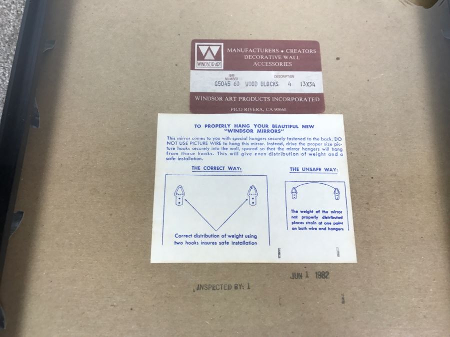 Pair Of New Decorative Asian Wood Block Prints 13' X 34' [Photo 10]