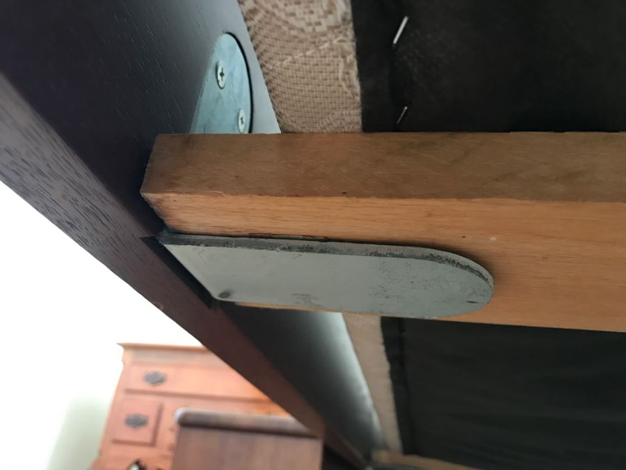 Stunning Mahogany Queen Size Four Poster Bed With Ball And Claw Feet That Converts To Canopy Bed With Like New Sealy Francisco Firm Mattress And Box Spring - Comes With Two Step Ladders On Either Side Of Bed (Guest Bed) [Photo 17]