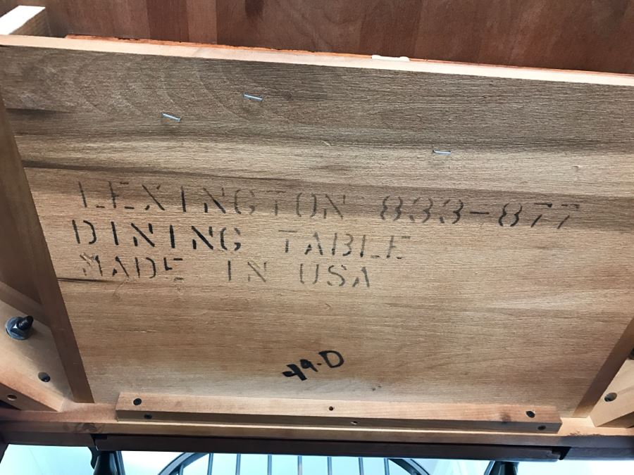 Stunning Bob Timberlake (Artist) By Lexington Farm Table In Excellent Condition With Four Windsor Style Chairs (Table Comes With Pads) [Photo 39]