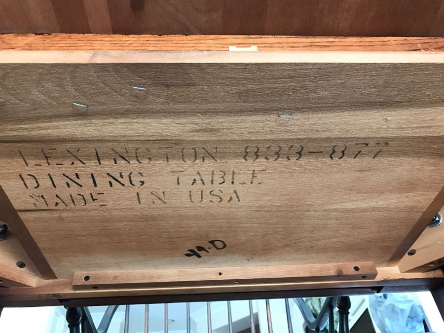 Stunning Bob Timberlake (Artist) By Lexington Farm Table In Excellent Condition With Four Windsor Style Chairs (Table Comes With Pads) [Photo 38]