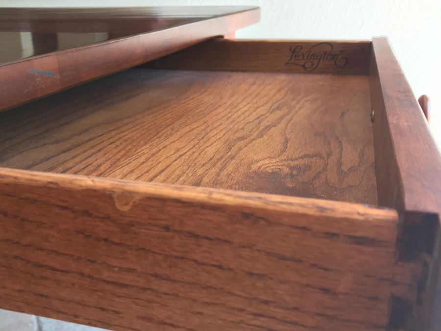 Stunning Bob Timberlake (Artist) By Lexington Farm Table In Excellent Condition With Four Windsor Style Chairs (Table Comes With Pads) [Photo 14]