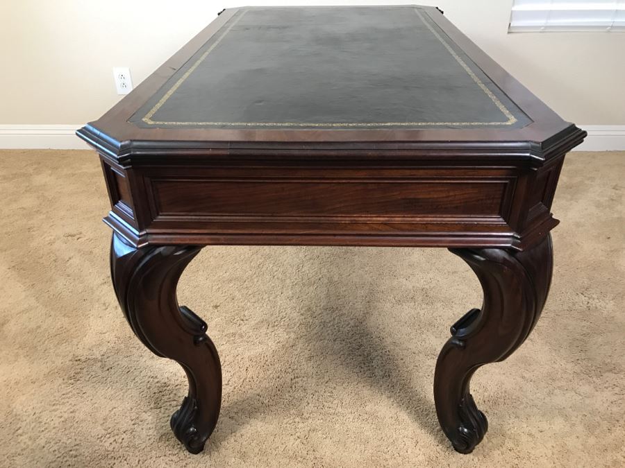 Impressive Mahogany Victorian Partners Desk Library Table Vintage 1860 ...