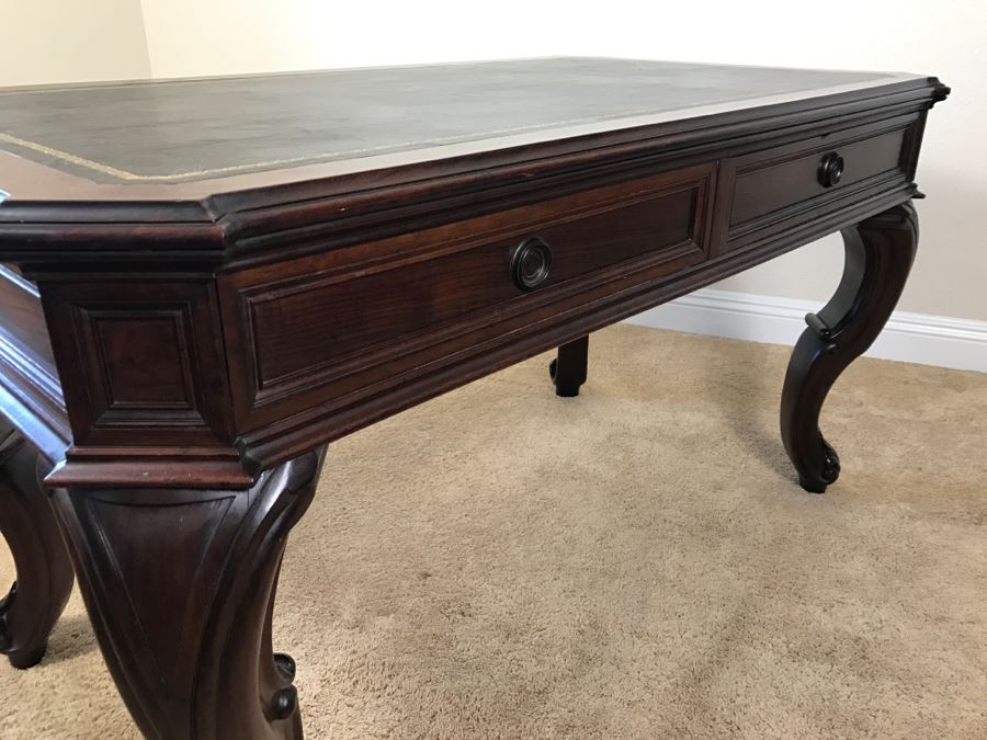 Impressive Mahogany Victorian Partners Desk Library Table Vintage 1860 Estimate $1,200 [Photo 24]