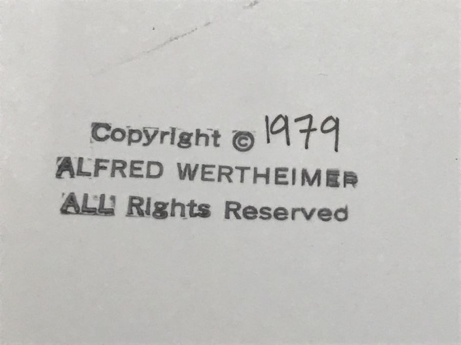 Alfred Wertheimer Framed Limited Edition 1956 Photograph Of Elvis Presley Titled 'Stage Show' 2 Of 300 Estimate $800 [Photo 14]