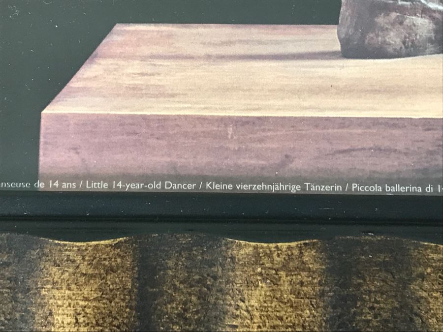 Framed Edgar Degas Print Of Bronze 'Little 14-Year Old Dancer' Offset Printed In France [Photo 7]