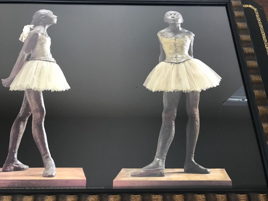 Framed Edgar Degas Print Of Bronze 'Little 14-Year Old Dancer' Offset Printed In France [Photo 5]
