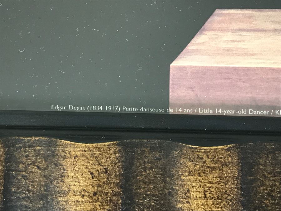 Framed Edgar Degas Print Of Bronze 'Little 14-Year Old Dancer' Offset Printed In France [Photo 6]