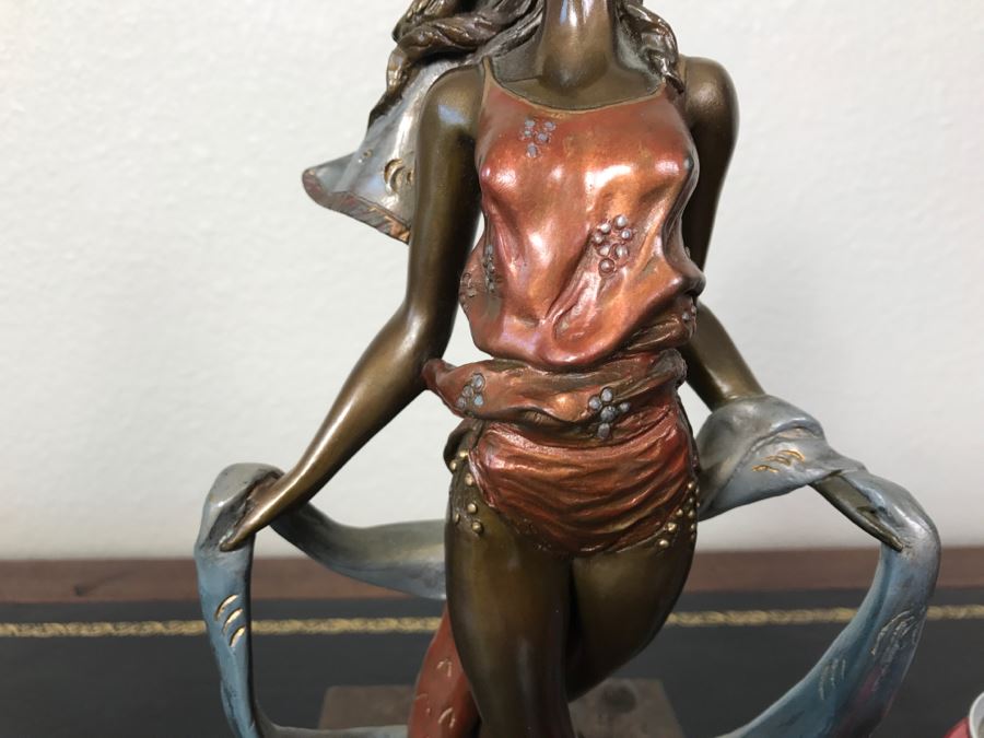 Limited Edition Bronze Sculpture Titled 'Bacchanal' By Rosan 1988 101 Of 300 13 3/4' Tall With COA Estimate $3,000 [Photo 7]