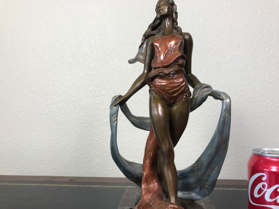 Limited Edition Bronze Sculpture Titled 'Bacchanal' By Rosan 1988 101 Of 300 13 3/4' Tall With COA Estimate $3,000 [Photo 5]