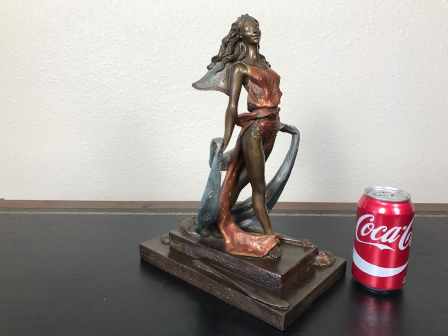 Limited Edition Bronze Sculpture Titled 'Bacchanal' By Rosan 1988 101 Of 300 13 3/4' Tall With COA Estimate $3,000 [Photo 8]