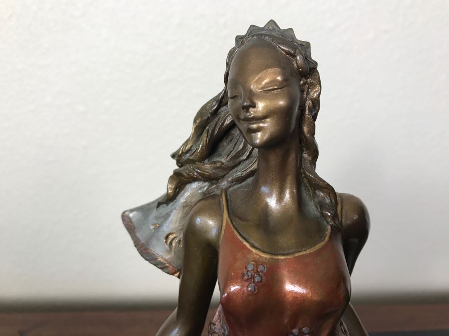 Limited Edition Bronze Sculpture Titled 'Bacchanal' By Rosan 1988 101 Of 300 13 3/4' Tall With COA Estimate $3,000 [Photo 6]