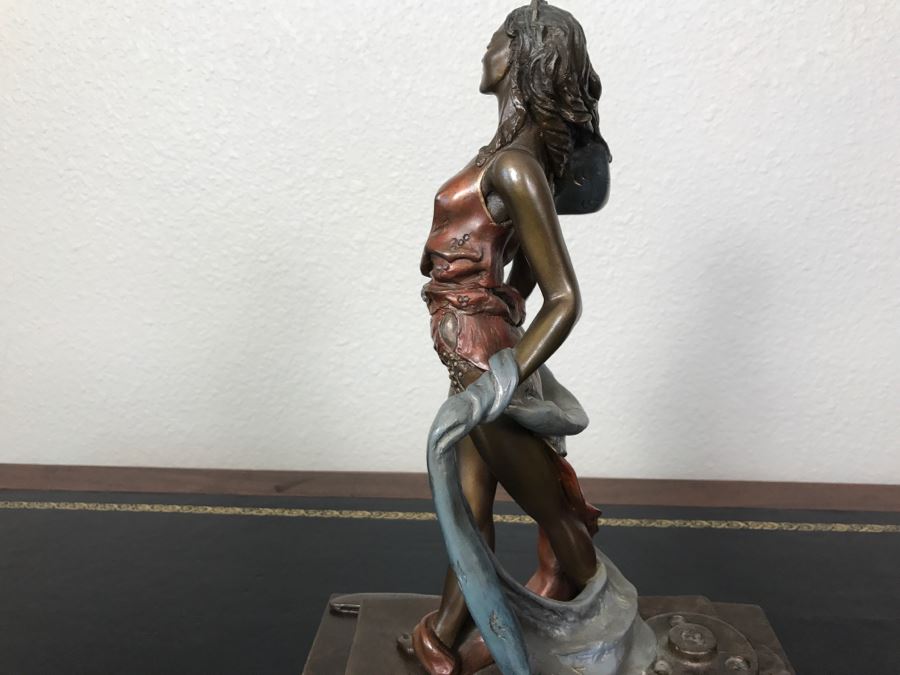 Limited Edition Bronze Sculpture Titled 'Bacchanal' By Rosan 1988 101 Of 300 13 3/4' Tall With COA Estimate $3,000 [Photo 14]