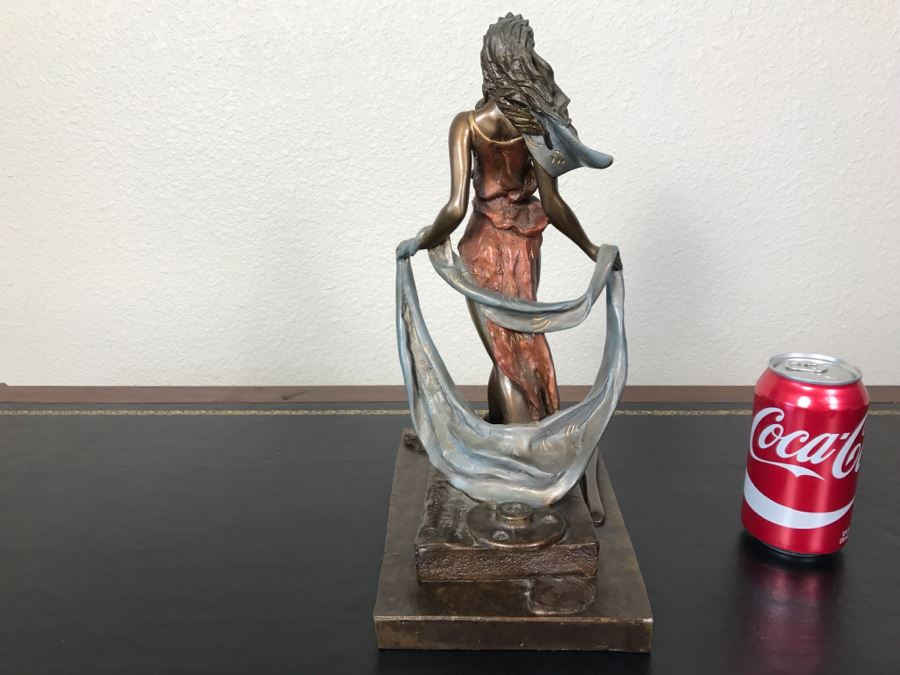 Limited Edition Bronze Sculpture Titled 'Bacchanal' By Rosan 1988 101 Of 300 13 3/4' Tall With COA Estimate $3,000 [Photo 10]