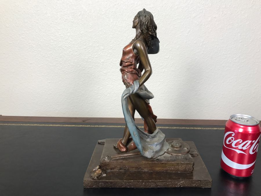 Limited Edition Bronze Sculpture Titled 'Bacchanal' By Rosan 1988 101 Of 300 13 3/4' Tall With COA Estimate $3,000 [Photo 13]