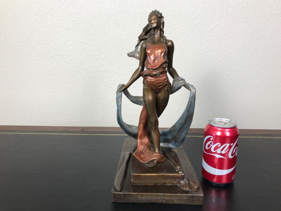 Limited Edition Bronze Sculpture Titled 'Bacchanal' By Rosan 1988 101 Of 300 13 3/4' Tall With COA Estimate $3,000 [Photo 3]