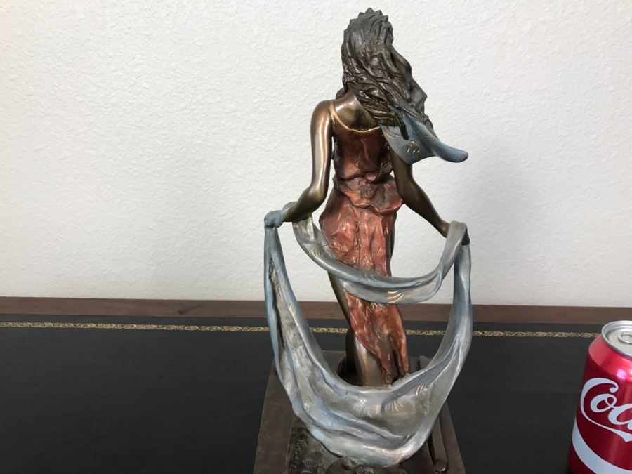 Limited Edition Bronze Sculpture Titled 'Bacchanal' By Rosan 1988 101 Of 300 13 3/4' Tall With COA Estimate $3,000 [Photo 11]