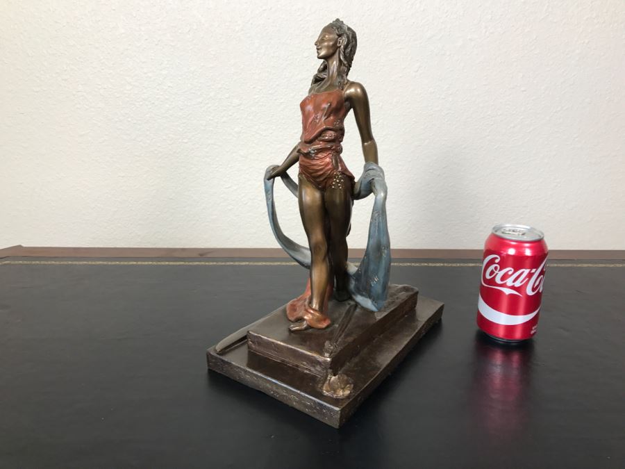Limited Edition Bronze Sculpture Titled 'Bacchanal' By Rosan 1988 101 Of 300 13 3/4' Tall With COA Estimate $3,000 [Photo 20]