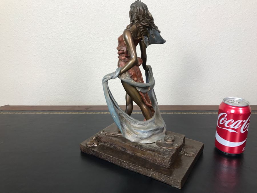 Limited Edition Bronze Sculpture Titled 'Bacchanal' By Rosan 1988 101 Of 300 13 3/4' Tall With COA Estimate $3,000 [Photo 12]