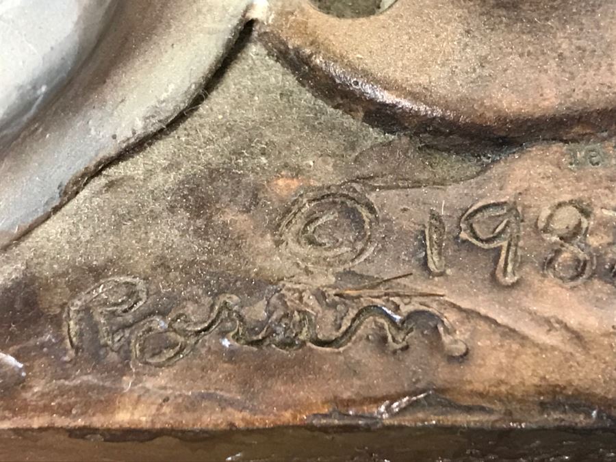 Limited Edition Bronze Sculpture Titled 'Bacchanal' By Rosan 1988 101 Of 300 13 3/4' Tall With COA Estimate $3,000 [Photo 15]