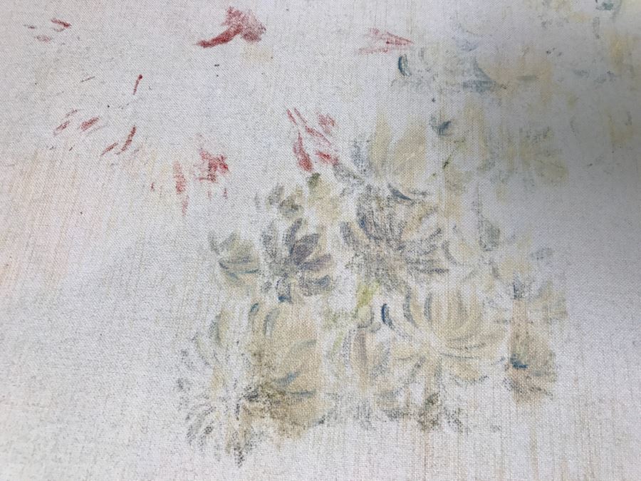 Chinese Artist Siu Ho Lee LARGE Framed Oil Painting On Canvas Depicting A Colorful Floral In Spectacular Gilt Wood Frame 55' X 67.5' Estimate $6,500 [Photo 38]