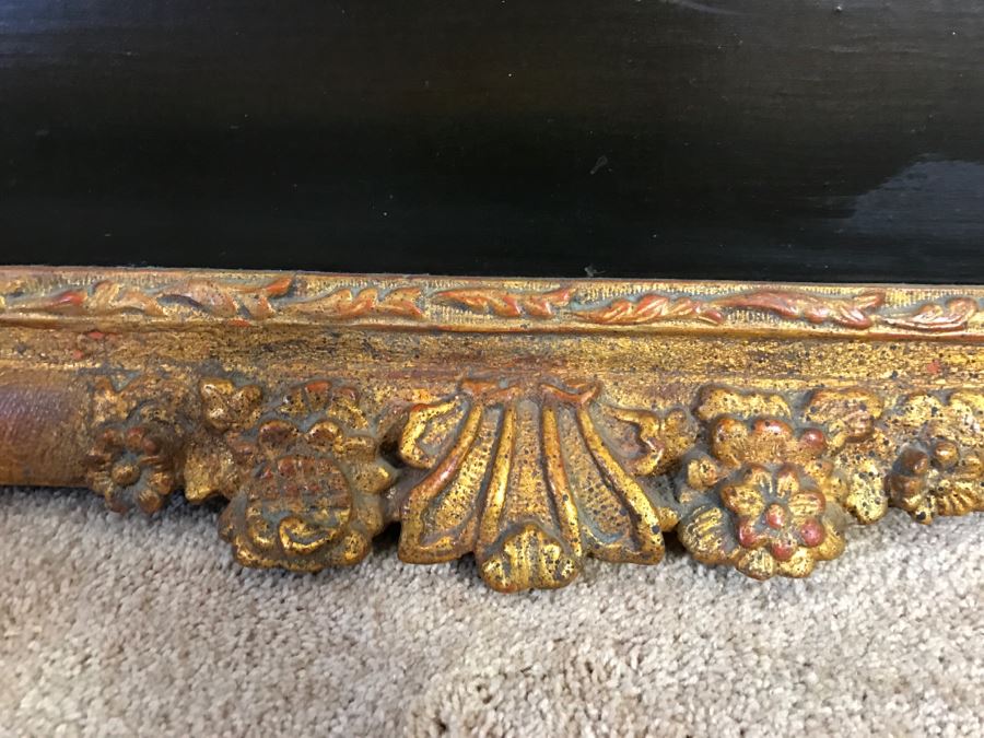 Chinese Artist Siu Ho Lee LARGE Framed Oil Painting On Canvas Depicting A Colorful Floral In Spectacular Gilt Wood Frame 55' X 67.5' Estimate $6,500 [Photo 53]