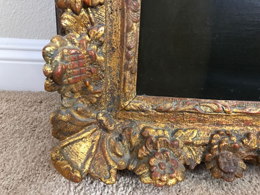 Chinese Artist Siu Ho Lee LARGE Framed Oil Painting On Canvas Depicting A Colorful Floral In Spectacular Gilt Wood Frame 55' X 67.5' Estimate $6,500 [Photo 52]