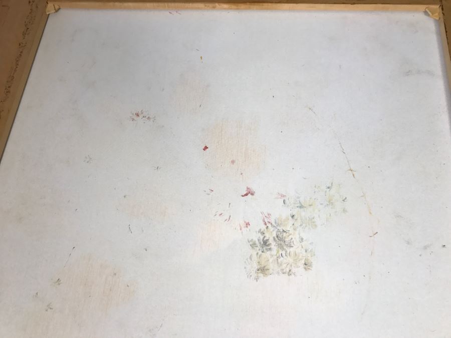 Chinese Artist Siu Ho Lee LARGE Framed Oil Painting On Canvas Depicting A Colorful Floral In Spectacular Gilt Wood Frame 55' X 67.5' Estimate $6,500 [Photo 39]