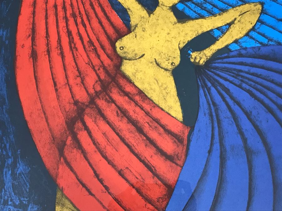 Rofino Tamayo Framed Limited Edition Serigraph Titled 'Salome' 65 Of 250 Hand Signed 35' X 43' Estimate $4,500 [Photo 7]