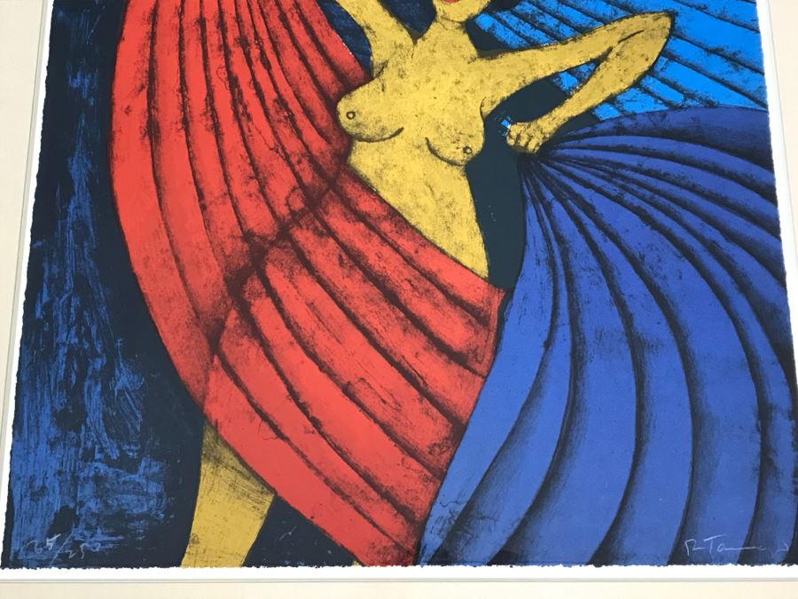 Rofino Tamayo Framed Limited Edition Serigraph Titled 'Salome' 65 Of 250 Hand Signed 35' X 43' Estimate $4,500 [Photo 8]