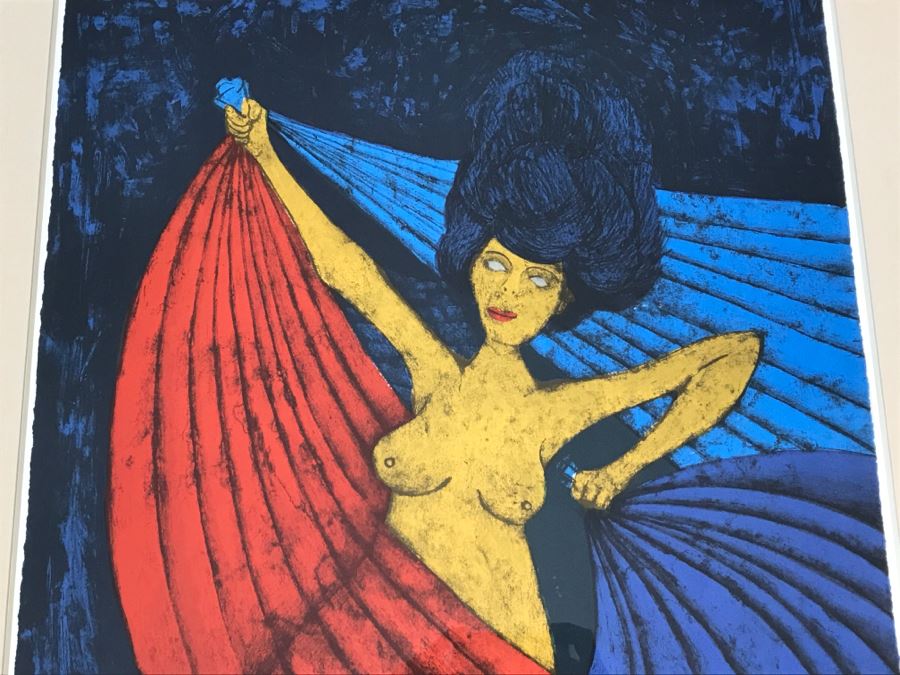 Rofino Tamayo Framed Limited Edition Serigraph Titled 'Salome' 65 Of 250 Hand Signed 35' X 43' Estimate $4,500 [Photo 4]