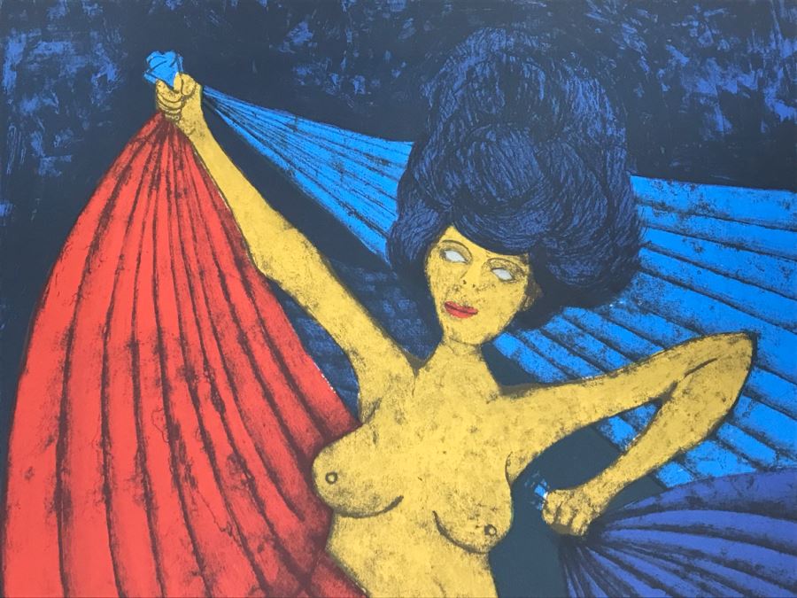 Rofino Tamayo Framed Limited Edition Serigraph Titled 'Salome' 65 Of 250 Hand Signed 35' X 43' Estimate $4,500 [Photo 6]